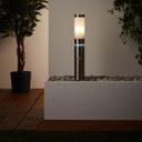 Außensockelleuchte Carlo, metallic, 50 x 11,9 cm, Außenlampe