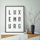 Póster - Tipografía Luxemburgo