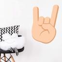 Muursticker Emoji Lets Rock