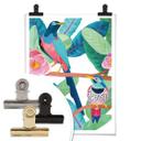 Póster Goed Blauw - Pájaros en primavera