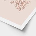 Póster Rama de acacia en colores moca - Ilustración de anís