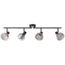 Spotrohr Max, schwarz, 19,5 x 89 cm, Glas Strahler