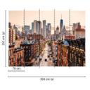 brunt og gråt non-woven tapet Designwalls New York Views New York 