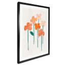 Póster Flores pequeñas en color melocotón - Kubistika