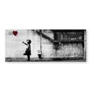 Stænkplade Banksy - Pige med ballon - Panorama
