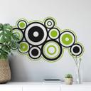 Wallsticker - Retro Ringe Grøn