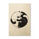 Cuadro de madera gatos Ying & Yang - Tunaboylu