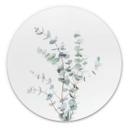 Tableau en alu-Dibond Sisi & Seb - Branche d'Eucalyptus - Rond