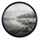 Póster Bosque de invierno junto al lago - Rostovskiy - Redondo