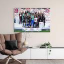 Tableau sur toile FC Bayern Champion d'Allemagne 2023 - 60x40 cm