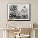 Póster Sir Edward - Paisaje con leopardos blanco y negro