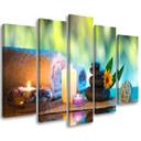 Lærred print 5 styk, Zen Spa Wellness