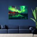Canvasbillede, Nordlys natur