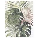 Separador de ambientes, biombo, pantalla de privacidad colgante Hojas tropicales - Boho - Haase