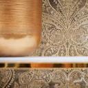 Vintage barok ikke-vævet tapet brun, beige, gul - ikke-vævet tapet med ornamenter
