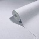 Papel pintado no tejido textura escayola liso moderno en azul 