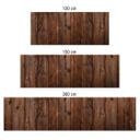Revêtement pour cuisine - Alu-Dibond - Planche de bois - Argenté