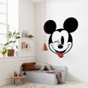 Selvklæbende tapet - Mickey Head Optimism - 125 x 125 cm