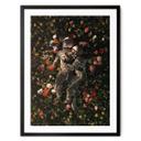 Póster Astronautas en un prado de flores - Nicebleed