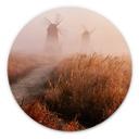 Wandcirkel Eom - Foggy Morning