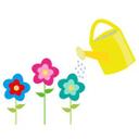 Muursticker Gieter met Bloemen