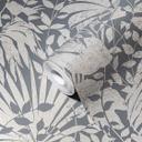 Papel pintado tejido-no tejido papel pintado gris plata metalizado hojas de la jungla papel pintado motivo palmera