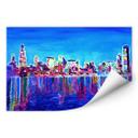 Muurprints Bleichner - Chicago in Neon