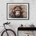 Póster DJ mono con auriculares - Magnusson