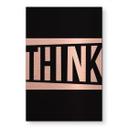 Geborsteld Alu-Dibond met goud-, zilver- & kopereffect - Modern Think statement