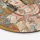 Tableau sur alu-Dibond rond Mucha - Moet et Chandon