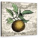 Canvasbillede, vintage orange