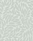 Papel pintado no tejido hojas naturaleza floral mate en verde