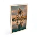 Cuadro de madera reflejo de una jirafa en la naturaleza - Amtmann