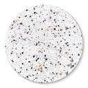 Plateau de table en verre - Terrazzo - Rond