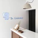 Wallsticker - Navn + elefantbaby