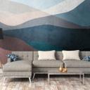 Livingwalls abstrakte Tapete Metropolitan Stories THE WALL Vliestapete mit Landschaft blau