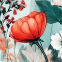Fototapet Forårseng med blomster - Jaszke