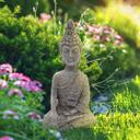 Sitzender Buddha aus Kunststein | 15x11x25 cm