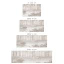 Zelfklevende Keukenachterwand Bos bij het meer in mist in beige - Ms Tiff