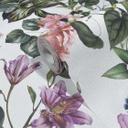 Tapet, non-woven blomstertapet Flora hvid, rosa