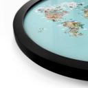 Plakat Braun - World Map