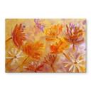Glasbillede - Golden Flower Rush - Pomata