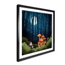 Plakat Skov og stjerner om natten - SpaceFrog Designs