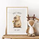 Poster Capybara - Don't worry be capy