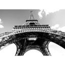 Papier peint photo - Tour Eiffel en noir et blanc