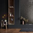 Grafisk tapet, non-woven vægbeklædning Novamur Jackie antracit, sølv