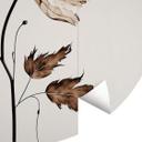 Tapet cirkel Dried Flowers in Cream - Treechild - vliesetapet/selvklæbende non-woven tapet