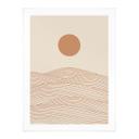 Póster Amanecer en el desierto abstracto - Playell