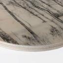 Cuadro de madera Talen - Bosque de abedules en blanco y negro - Redondo