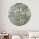 Wanddecoratie Betoverd Bos - Ms Tiff - Aluminium dibond - Rond